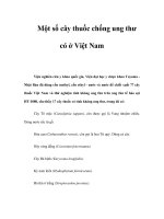 Một số cây thuốc chống ung thư có ở Việt Nam pptx