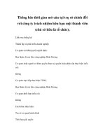 Thông báo thời gian mở cửa tại trụ sở chính đối với công ty trách nhiệm hữu hạn một thành viên (chủ sở hữu là tổ chức) docx