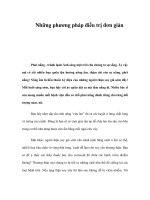 Những phương pháp điều trị đơn giản pptx