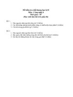 Đề KT chất lượng HK II CN