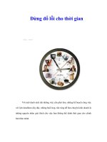 Đừng đổ lỗi cho thời gian docx