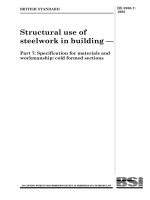 Part 7: Specification for materials and workmanship: cold formed sections potx