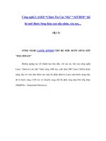 Công nghệ LASER “Chùm Tia Cực Nhỏ” “AFFIRM” thế hệ mới Bước Sóng Kép xoá nếp nhăn, xóa sẹo,... (Kỳ 3) potx