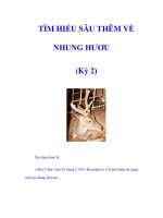 TÌM HIỂU SÂU THÊM VỀ NHUNG HƯƠU (Kỳ 2) pptx