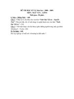 NGỮ VĂN 8 HKII 2008 - 2009