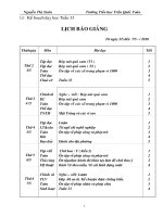 GIAO AN LOP 2 TUAN 33  DU CAC MON