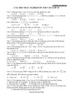 100 câu hỏi trắc nghiệm ôn thi vào lớp 10