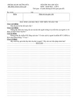 de + dap an ktra hki II. sinh 8