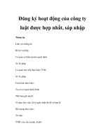 Đăng ký hoạt động của công ty luật được hợp nhất, sáp nhập doc