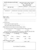 Đề kiểm tra cuối học kì 2 từ lớp 1 đến lớp 4