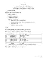 Chương IV: Lập trình gia công và mô phỏng pps