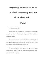 75 vấn đề Dinh dưỡng, thuốc men và các vấn đề khác - Phần 4 pptx