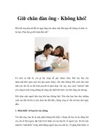 Giữ chân đàn ông - Không khó docx