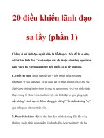 20 điều khiến lãnh đạo sa lầy (phần 1) pot