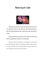 Bệnh mạch vành pdf