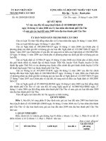 QUYẾT ĐỊNH Số: 46 /2009/QĐ-UBND pps