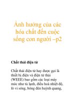 Ảnh hưởng của các hóa chất đến cuộc sống con người –p2 pot