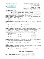 Đề KIểm tra lớp 9 học kì II. Cực hay.