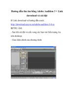 Hướng dẫn thu âm bằng Adobe Audition 3 + Link download và cài đặt- P1 pps