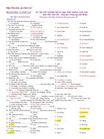 Đề tham khảo TNTHPT Anh_2010 số 8