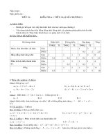 Đề kiểm tra Đại 8 Chương I