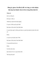 Đăng ký giảm vốn điều lệ đối với công ty trách nhiệm hữu hạn hai thành viên trở lên (trong Khu kinh tế) docx