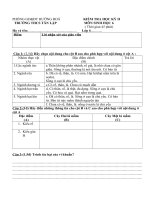 de + dap an ktra hki II. sinh 6