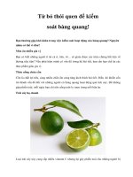 Từ bỏ thói quen để kiểm soát bàng quang! potx