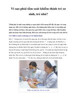 Vì sao phải tầm soát khiếm thính trẻ sơ sinh, trẻ nhỏ? pot