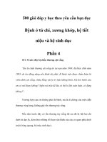 Bệnh ở tứ chi, xương khớp, hệ tiết niệu và hệ sinh dục - Phần 4 pot