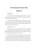 Cẩm nang an toàn sức khỏe - Phần 10 potx