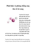 Phát hiện và phòng chống ung thư cổ tử cung docx