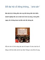 Để đại hội cổ đông không... “phá sản” docx