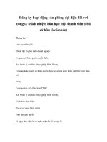 Đăng ký hoạt động văn phòng đại diện đối với công ty trách nhiệm hữu hạn một thành viên (chủ sở hữu là cá nhân) ppsx