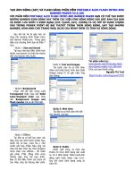 TẠO ẢNH ĐỘNG (GIF) VÀ FLASH BẰNG PHẦN MỀM PORTABLE ALEO FLASH INTRO AND BANNER MAKER V2.6.106