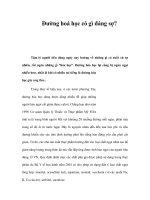 Đường hoá học có gì đáng sợ? pdf