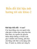 Biến đổi khí hậu ảnh hưởng tới sức khỏe-2 docx