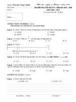 De kiem tra cuoi HKII mon Toan 5