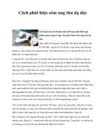 Cách phát hiện sớm ung thư dạ dày pps