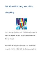 Gói kích thích càng lớn, nỗi lo càng tăng pps