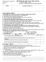 Đề GDCD8 KÌ II có ma trận+ đáp án