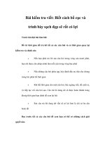 Bài kiểm tra viết: Biết cách bố cục và trình bày sạch đẹp sẽ rất có lợi pot