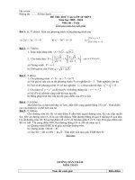 ĐỀ THI THỬ VÀO LỚP 10 VÀ ĐÁP ÁN