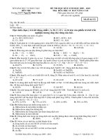 Thi HKII 10NC mã đề 132