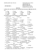 De thi hoc ki 2-lop 10 4 ma de - co dap an