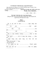 Mẫu Bản khai lý lịch khoa học và quá trình công tác ppsx