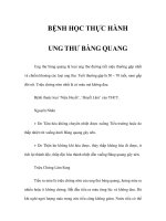 BỆNH HỌC THỰC HÀNH - UNG THƯ BÀNG QUANG ppsx