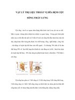 VẬT LÝ TRỊ LIỆU THOÁT VỊ ĐĨA ĐỆM CỘT SỐNG THẮT LƯNG pptx