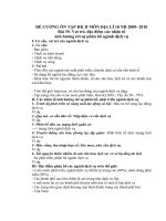 ĐỀ CƯƠNG HỌC KÌ 2