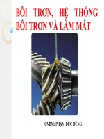 Hệ thống bôi trơn và làm mát pdf
